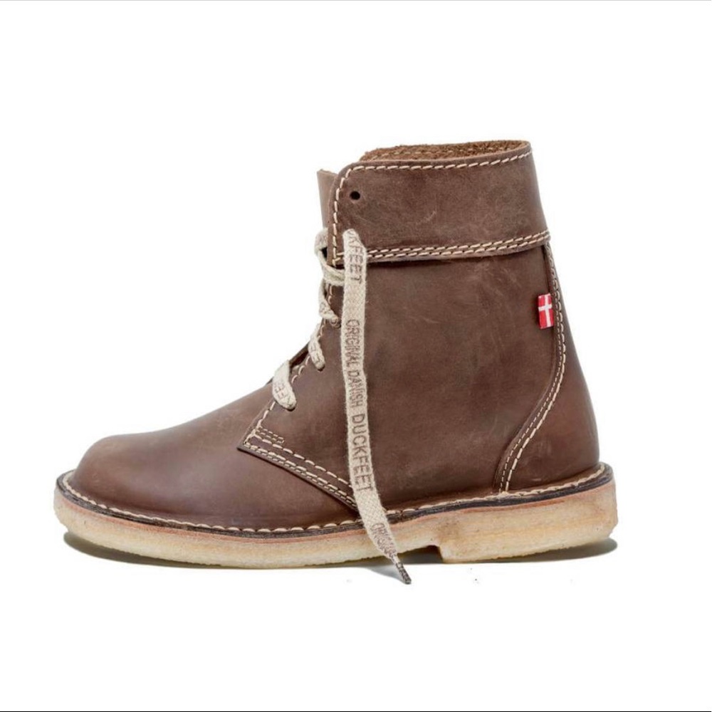 NWT Duckfeet Faborg Brown Leather Boots Sz 39